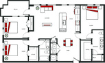 Floorplan graphic